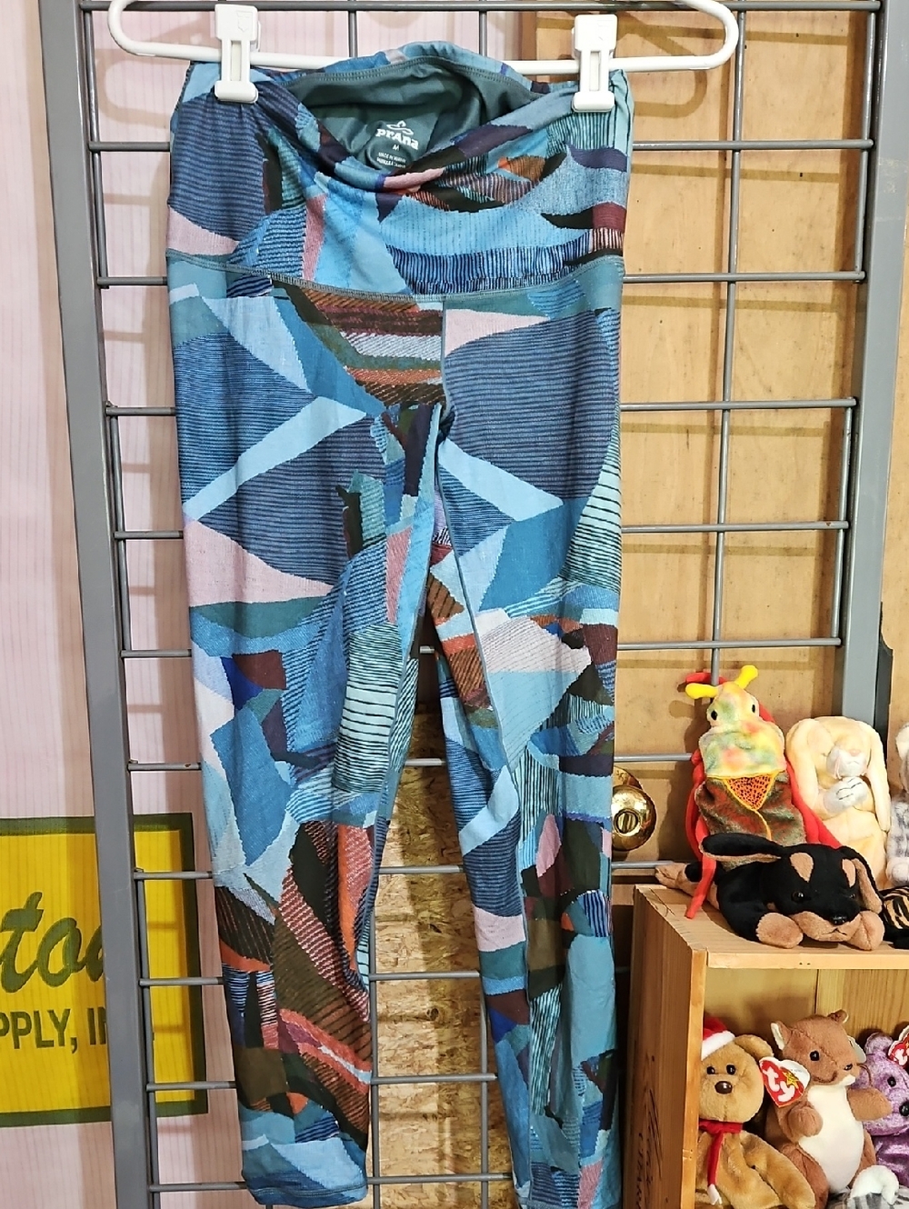 Prana Multitone Blue & Teal Geometric Leggings